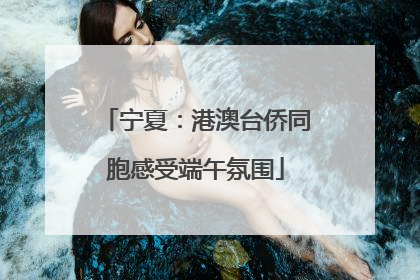 宁夏：港澳台侨同胞感受端午氛围