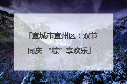 宣城市宣州区：双节同庆 “粽”享欢乐