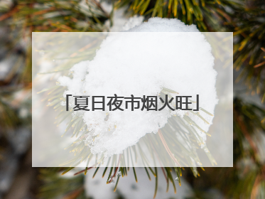 夏日夜市烟火旺