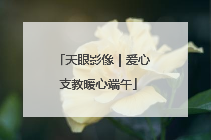 天眼影像｜爱心支教暖心端午