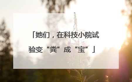 她们，在科技小院试验变“粪”成“宝”