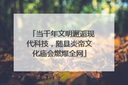 当千年文明邂逅现代科技，随县炎帝文化庙会燃爆全网