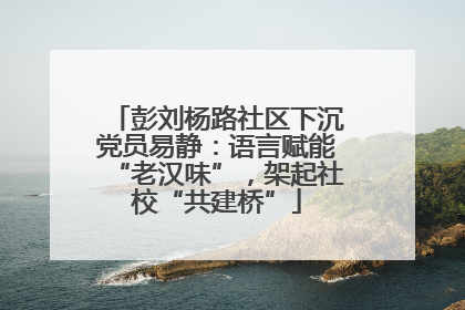 彭刘杨路社区下沉党员易静：语言赋能“老汉味”，架起社校“共建桥”