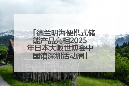 德兰明海便携式储能产品亮相2025年日本大阪世博会中国馆深圳活动周