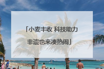 小麦丰收 科技助力 非遗也来凑热闹