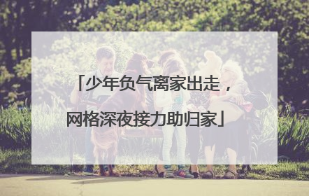 少年负气离家出走，网格深夜接力助归家