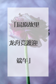 屈原故里龙舟竞渡迎端午
