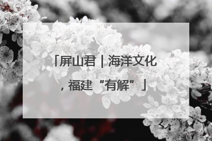 屏山君｜海洋文化，福建“有解”