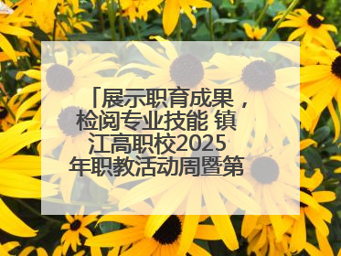 展示职育成果，检阅专业技能 镇江高职校2025年职教活动周暨第八届技能节开幕