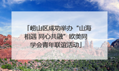 崂山区成功举办“山海相遇 同心共融”欧美同学会青年联谊活动