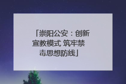 崇阳公安：创新宣教模式 筑牢禁毒思想防线