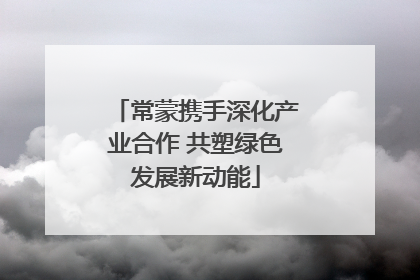 常蒙携手深化产业合作 共塑绿色发展新动能
