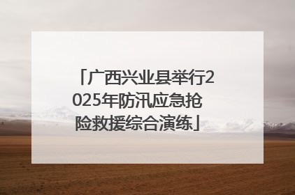 广西兴业县举行2025年防汛应急抢险救援综合演练