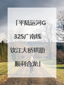 平陆运河G325广南线钦江大桥拱肋顺利合龙