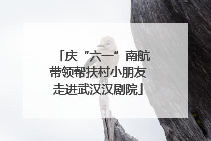 庆“六一”南航带领帮扶村小朋友走进武汉汉剧院