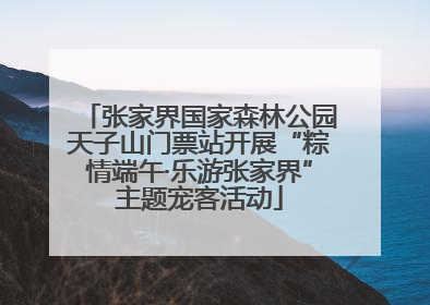 张家界国家森林公园天子山门票站开展“粽情端午·乐游张家界”主题宠客活动
