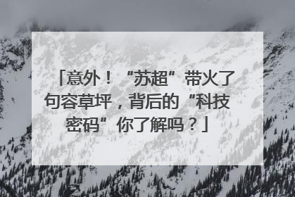 意外！“苏超”带火了句容草坪，背后的“科技密码”你了解吗？