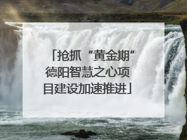 抢抓“黄金期” 德阳智慧之心项目建设加速推进