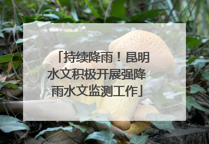 持续降雨！昆明水文积极开展强降雨水文监测工作