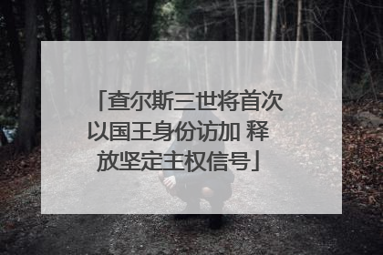 查尔斯三世将首次以国王身份访加 释放坚定主权信号