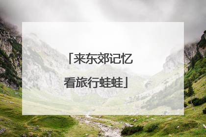来东郊记忆 看旅行蛙蛙