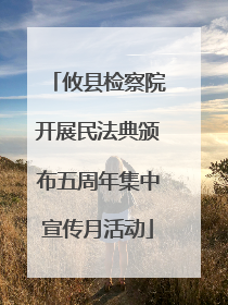 攸县检察院开展民法典颁布五周年集中宣传月活动