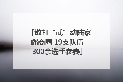 散打“武”动陆家嘴商圈 19支队伍300余选手参赛