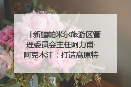 新疆帕米尔旅游区管理委员会主任阿力甫·阿克木汗：打造高原特色文旅品牌 推动县域旅游高质量发展｜第七届全国县域旅游研究成果发布系列活动
