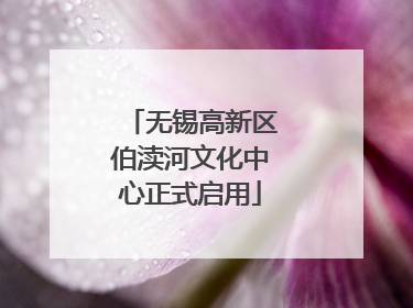 无锡高新区伯渎河文化中心正式启用