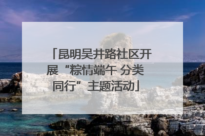 昆明吴井路社区开展“粽情端午 分类同行”主题活动