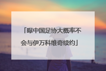 曝中国足协大概率不会与伊万科维奇续约