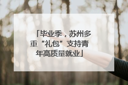 毕业季，苏州多重“礼包”支持青年高质量就业