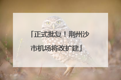 正式批复！荆州沙市机场将改扩建