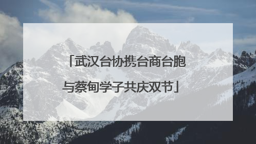 武汉台协携台商台胞与蔡甸学子共庆双节