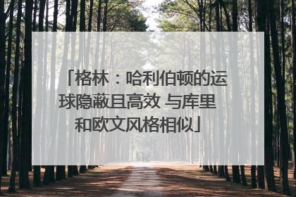 格林：哈利伯顿的运球隐蔽且高效 与库里和欧文风格相似