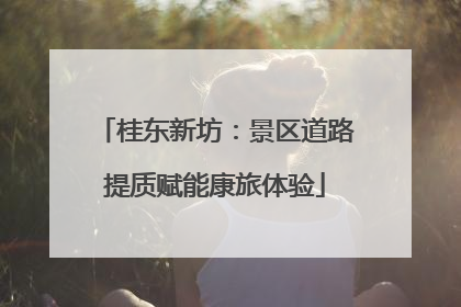 桂东新坊：景区道路提质赋能康旅体验