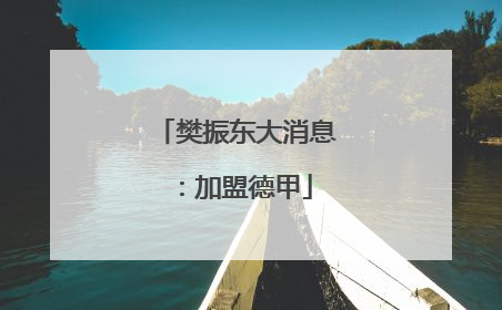 樊振东大消息：加盟德甲