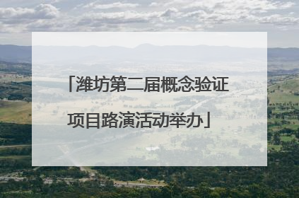 潍坊第二届概念验证项目路演活动举办