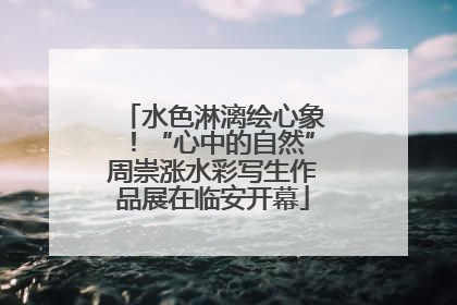 水色淋漓绘心象！“心中的自然”周崇涨水彩写生作品展在临安开幕