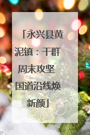 永兴县黄泥镇：干群周末攻坚 国道沿线焕新颜