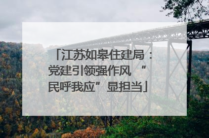 江苏如皋住建局：党建引领强作风 “民呼我应”显担当