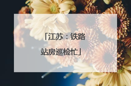 江苏：铁路站房巡检忙