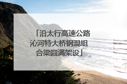 沿太行高速公路沁河特大桥钢混组合梁圆满架设