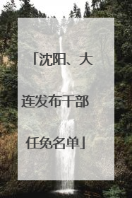 沈阳、大连发布干部任免名单