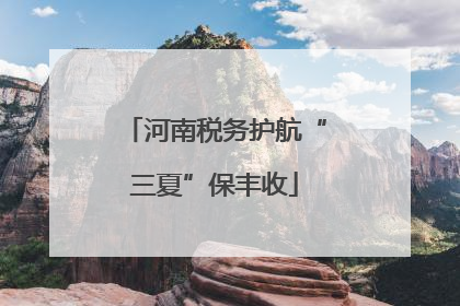 河南税务护航“三夏”保丰收