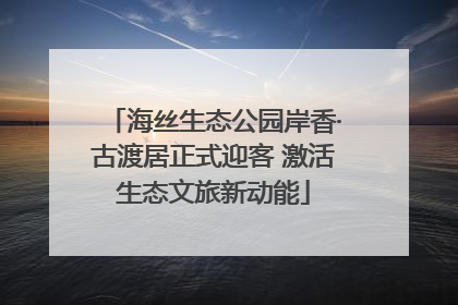 海丝生态公园岸香·古渡居正式迎客 激活生态文旅新动能