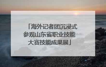 海外记者团沉浸式参观山东省职业技能大赛技能成果展