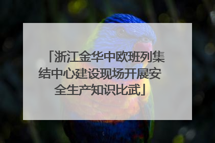 浙江金华中欧班列集结中心建设现场开展安全生产知识比武