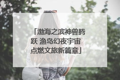 渤海之滨神兽腾跃 渔岛幻夜宇宙点燃文旅新篇章