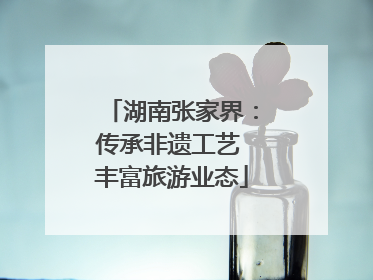 湖南张家界：传承非遗工艺 丰富旅游业态